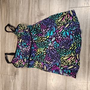 EUC Great Lengths Women's sz 16 One piece Swimsuit w/built in bra